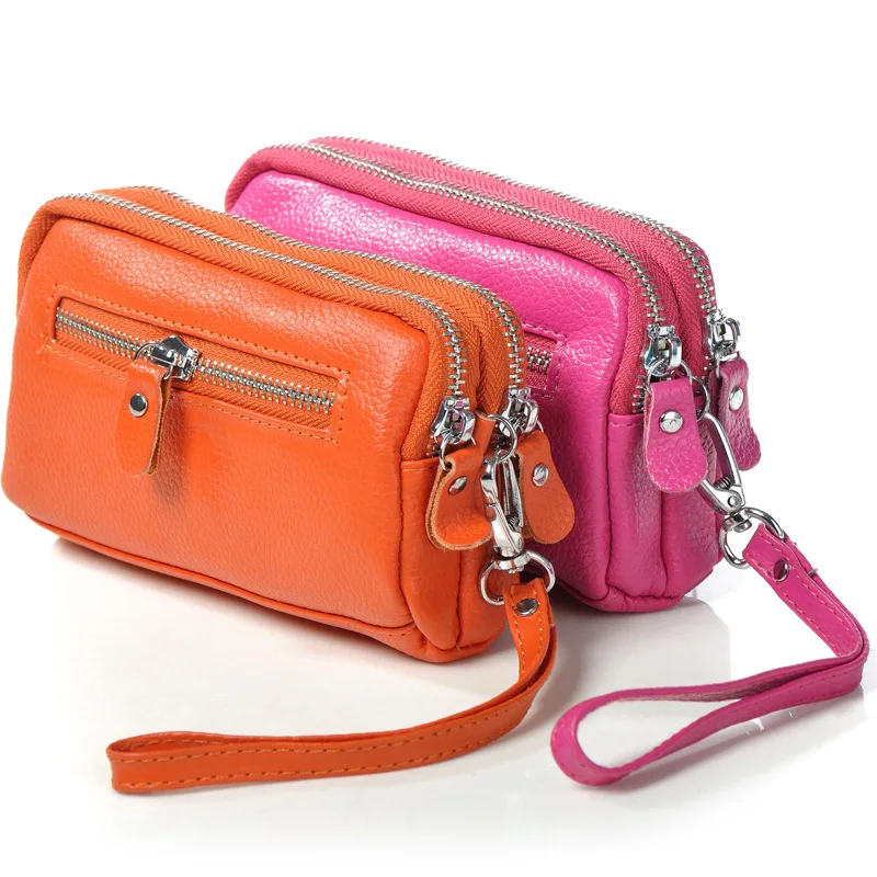 Женская Подлинная кожа многофункциональная вместительная Повседневная простая