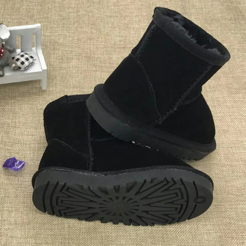 Австралийская брендовая плюшевая детская обувь для мальчиков зимние модные