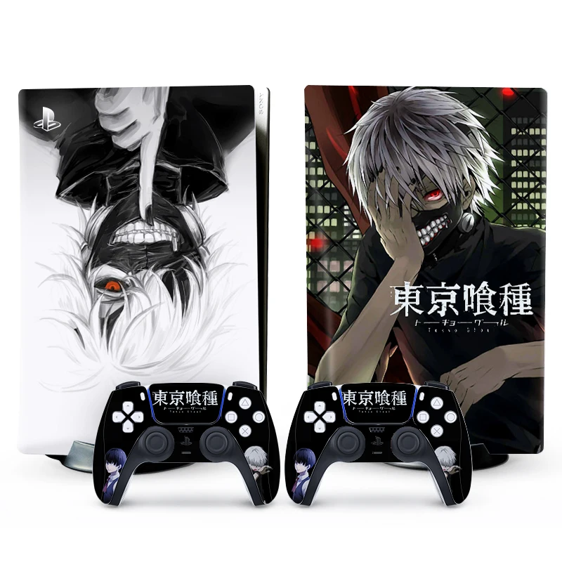 

Tokyo Ghoul Style PS5 Disc Edition Skin Sticker for Playstation 5 Console & 2 Controllers Decal Vinyl Protective Skins Style