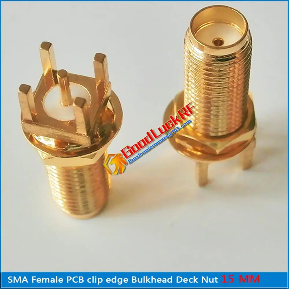 1X шт RF разъем SMA женский Джек Центральная пайка PCB с гайкой гайка зажим край