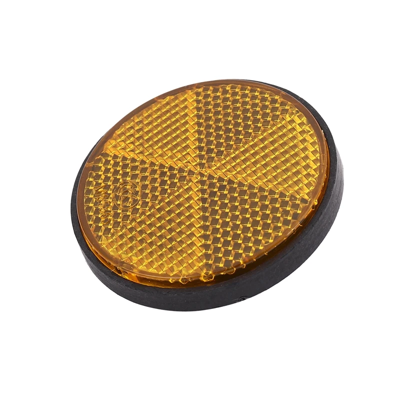 

2 x 2inch Round Orange Reflectors Universal For Motorcycles ATV Bikes Dirt Bikes