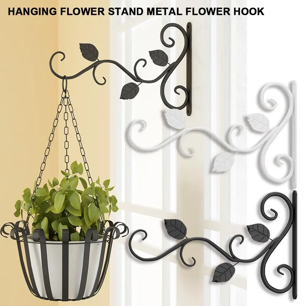 

1PC Metal Plant Flowerpot Basket Hanger Wall Hanging Hook for Garden Balcony Decor Hanging Plants Bracket Wall Planter Hook Pot