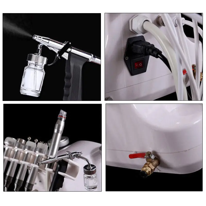 Новый 6 в 1 Гидра дермабразия Аква кожура чистая уход за кожей BIO Light RF вакуумная