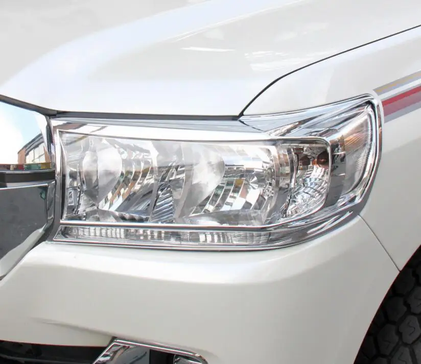Накладка на переднюю фару автомобиля из АБС пластика и заднюю для Toyota Land Cruiser LC200