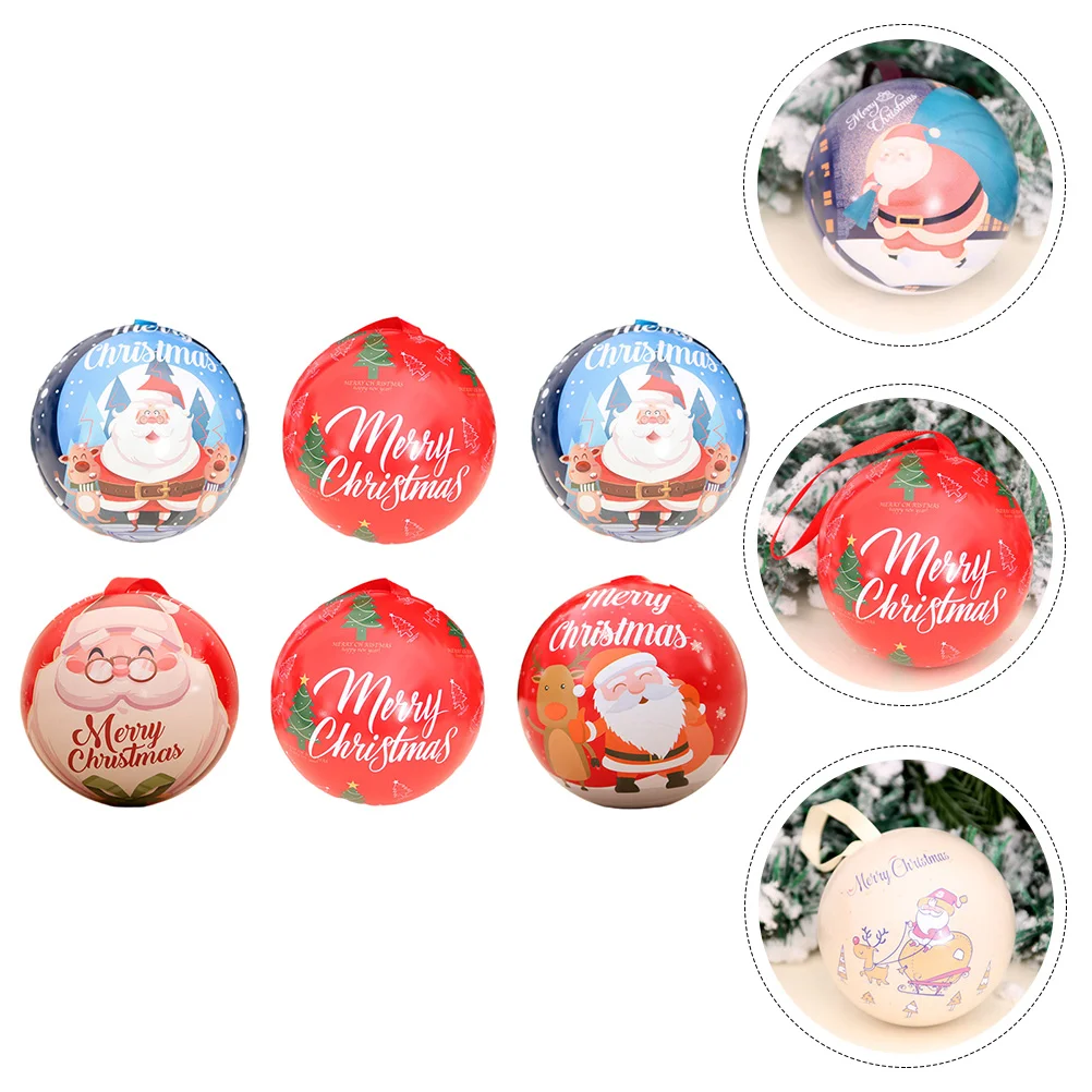 

6pcs Decorative Candy Boxes Delicate Biscuit Boxes Candy Tins (Mixed Style)