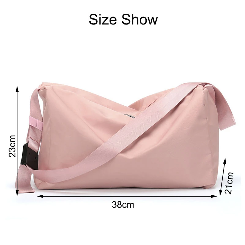 Internet Star Women Sports Bags Nylon Waterproof Gym Bag Pink Swimwear Clothing Organizer Ladies Shoulder For Fitness | Спорт и