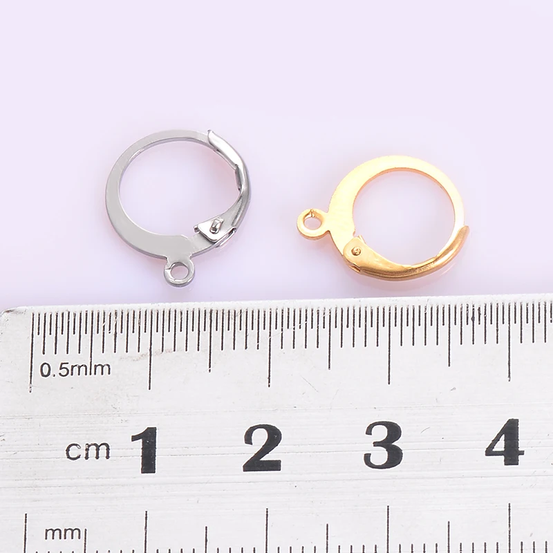 Застежки-петли для сережек сделай сам гипоаллергенные из нержавеющей стали
