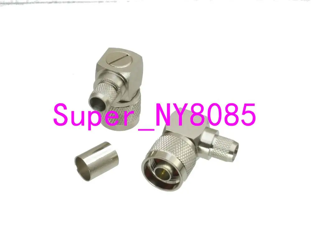 Коннектор N Штекерный зажим RG8 RG213 LMR400 RG214 9913 прямоугольный кабель|angle connector|angle plug |