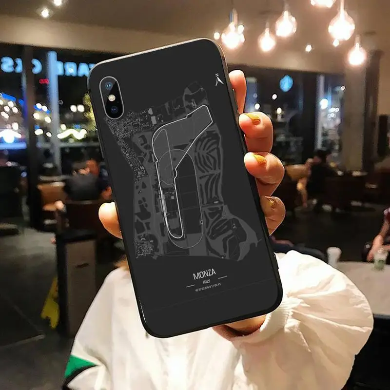 

Diseny Formula racing circuit Phone Case for iPhone 11 12 mini pro XS MAX 8 7 6 6S Plus X 5S SE 2020 XR shell