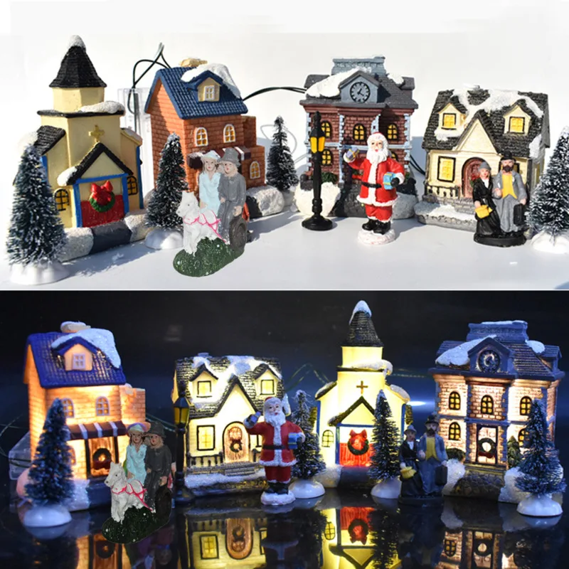 10 шт. мини-игрушки для дома Рождественский Декор Набор Санта-Клауса подарки
