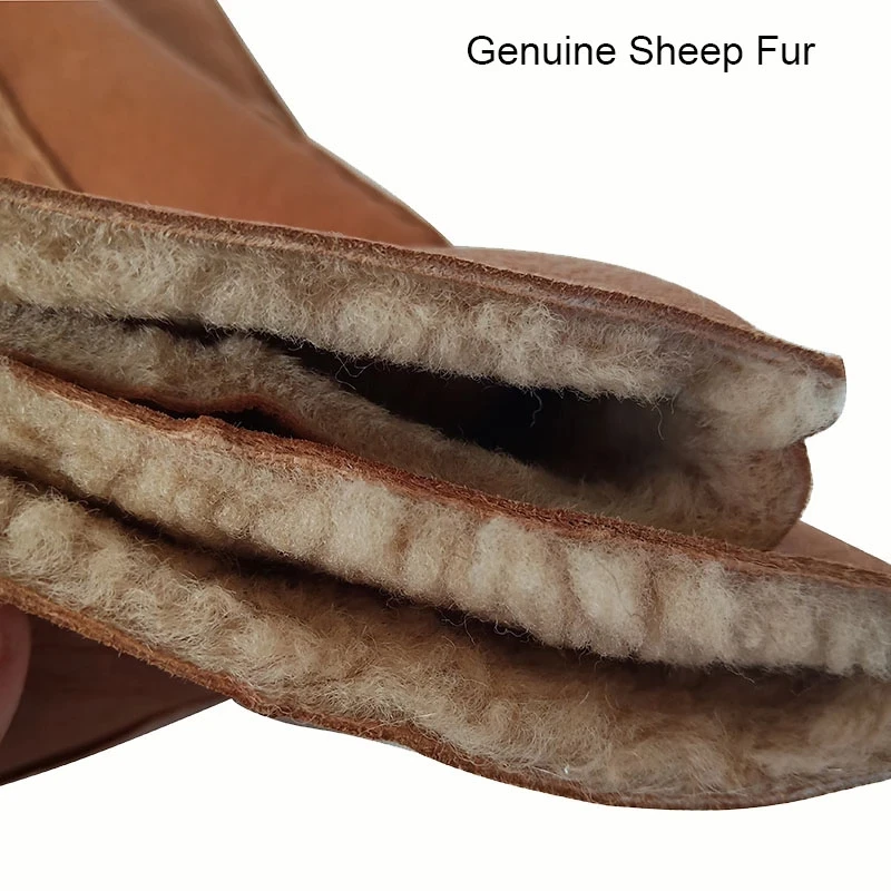 Перчатки мужские кожаные с овечьим мехом|Мужские перчатки| |