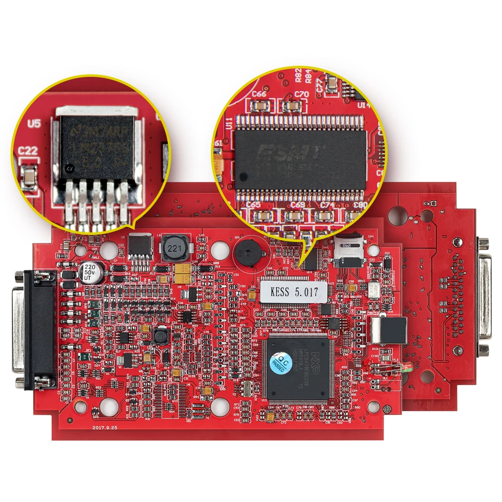 Инструмент для настройки чипа ECU KESS KTAG V 2 80 Online 5 017 полный комплект OBD2