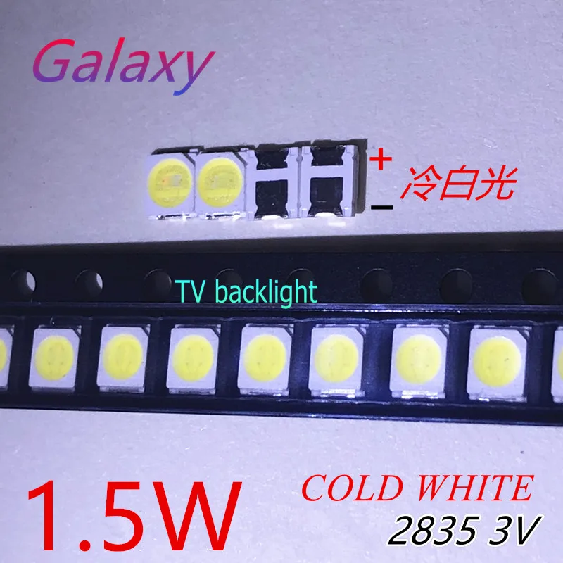 200pcs FOR LED Backlight 1.5W 3V 1210 3528 2835 131LM Cool white LCD for TV Application CUW JHSP | Лампы и освещение
