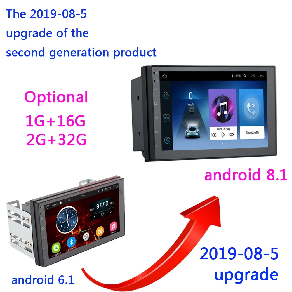 Автомагнитола 2 Din Android GPS навигация Автомагнитола стерео " Wifi Bluetooth USB аудио 2DIN универсальный мультимедийный автомобильный плеер