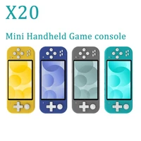 2021 new x20 mini retro handheld game player 4 3 inch screen 8gb dual open source system portable pocket mini video game console