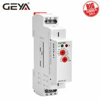 free shipping geya grt8 a on delay timer relay din rail 12v relay 220v 10days adjustable timer rohs test approved