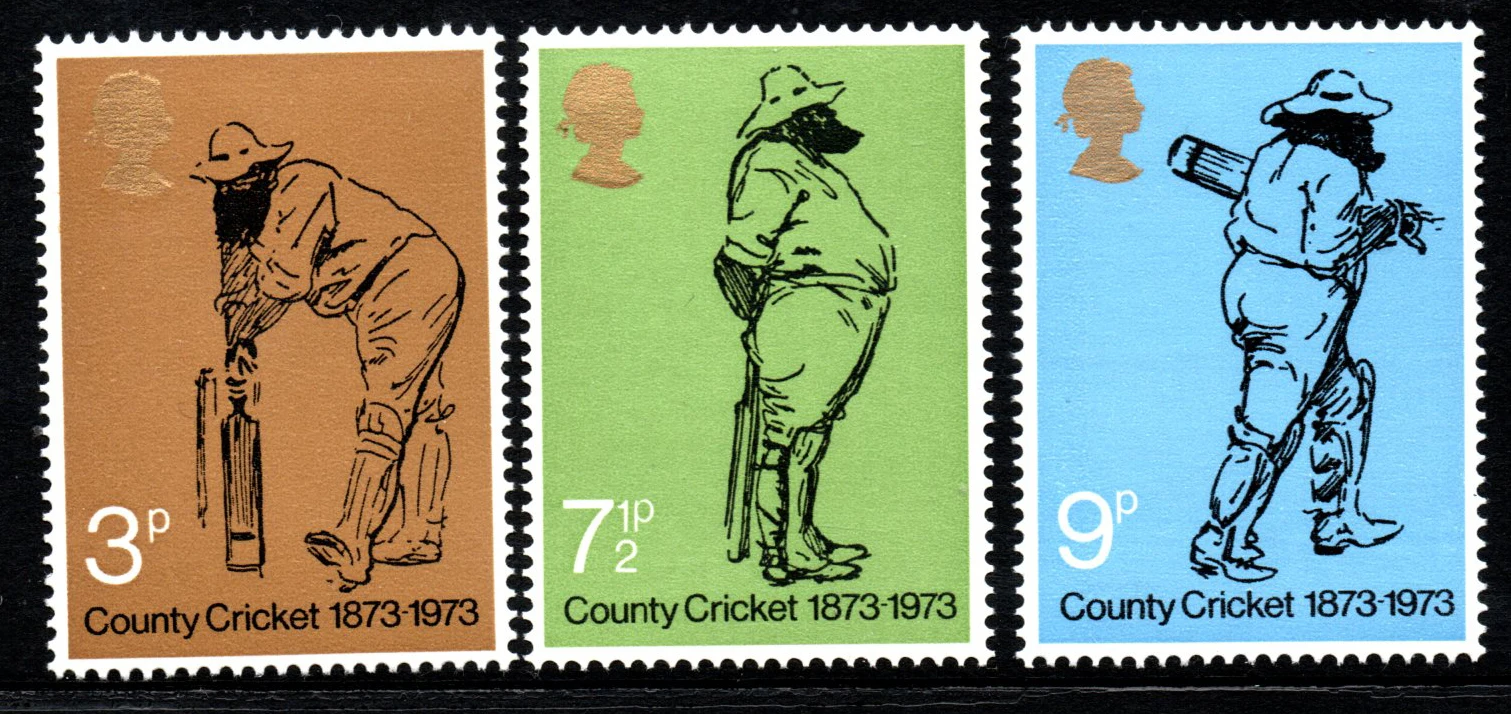 3 шт./компл. новые штампы UK GB для английской и почты 1973 A Century of Intercontinental Cricket MNH | Дом