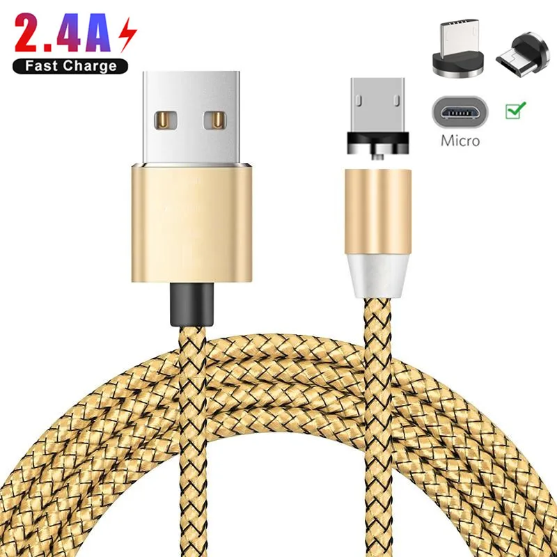 Магнитный зарядный кабель Micro USB для Samsung Xiaomi Redmi 7 Huawei honor 8X 8C Meizu LG alcatel Oukitel C8 Android