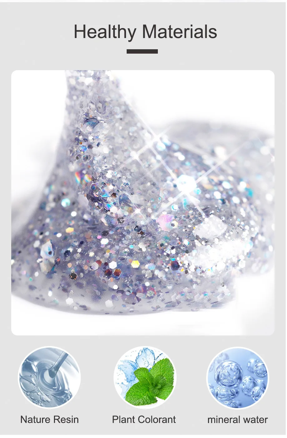 New 15ml Poly Nail Gel For Extension Quick Building Sparkle Nail Art For Manicure Gel Nail Polish Nail Supplies For Professional