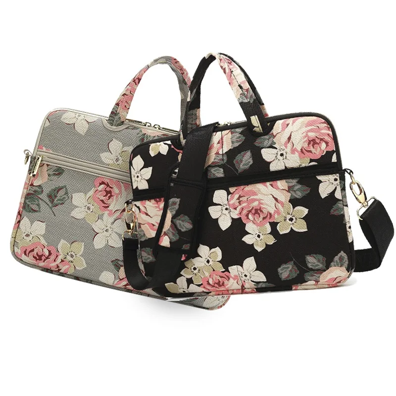 Сумка для ноутбука ноутбук холщовый Наплечная сумочка на ремешке чехол 13 &quot14&quot