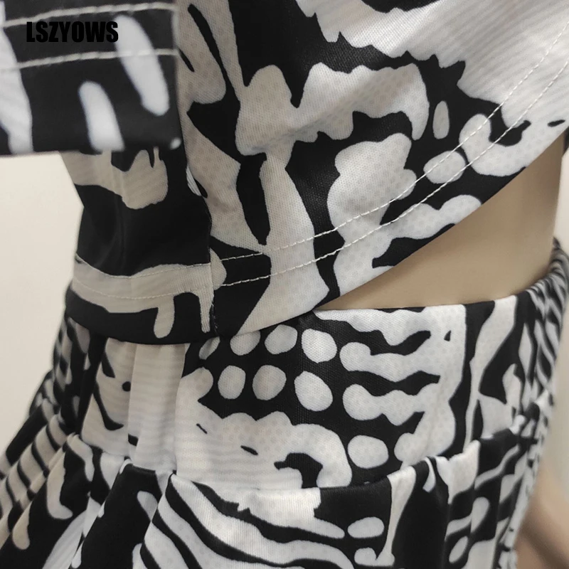 

Casual Fashion Two Piece Set Women V-Neck Short Sleeve Lace Up Crop Top Long Pants Party Suit Sexy Vintage Print 2 Piece Outfits