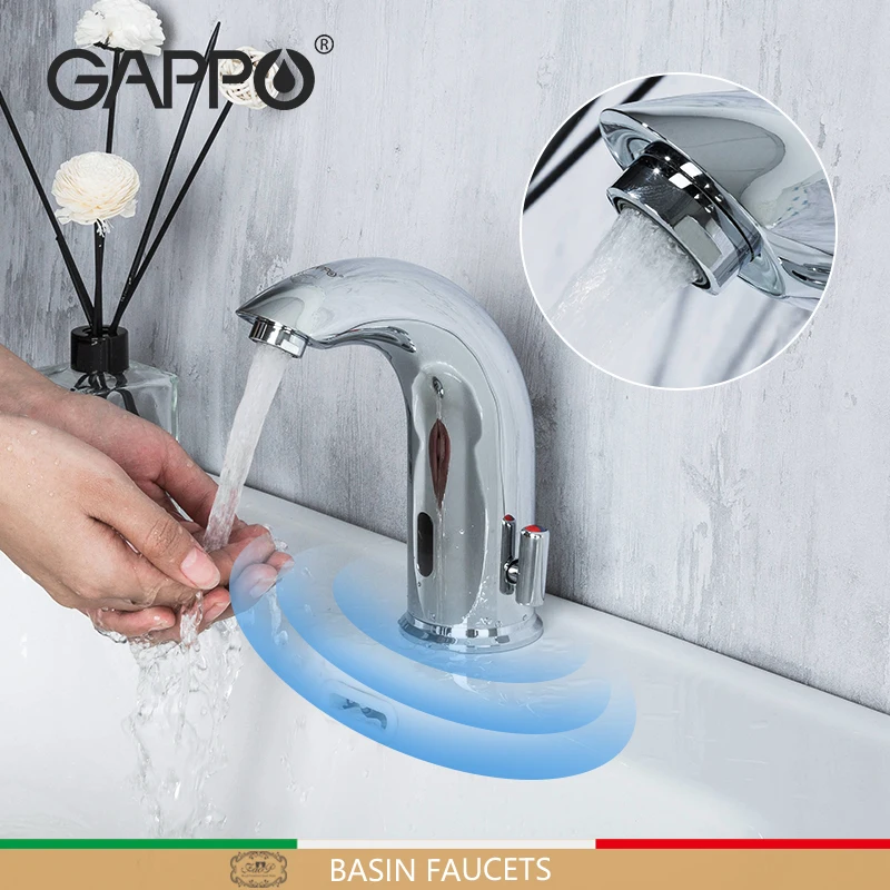 

Gappo Inductive Basin Faucet Bathroom Automatic Infrared Sensor Faucet Tap Mixer Water Saving Sink Faucet Touchless G522