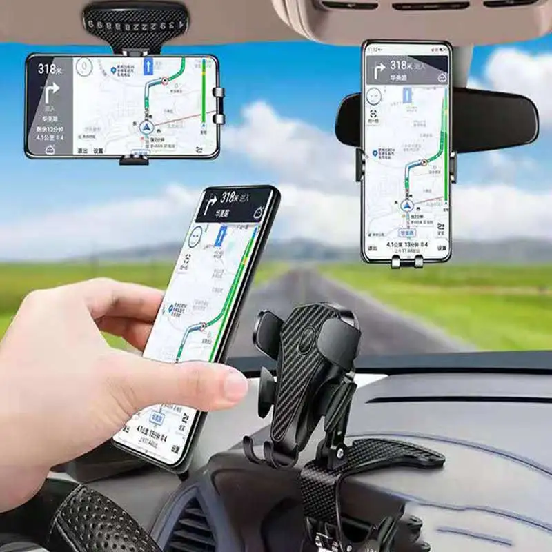 upgrade car cell phone mount dashboard cell phone clip automobile cradles car holder mount stand for 3 to 6 6 inch smartphones free global shipping