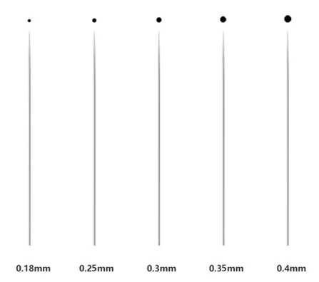 

50Pcs/100pcs Disposable Sterilized Professional Tattoo Needles 0.18mm 0.3mm 0.35mm 0.4mm Permanent Makeup Machine Needles Agulha