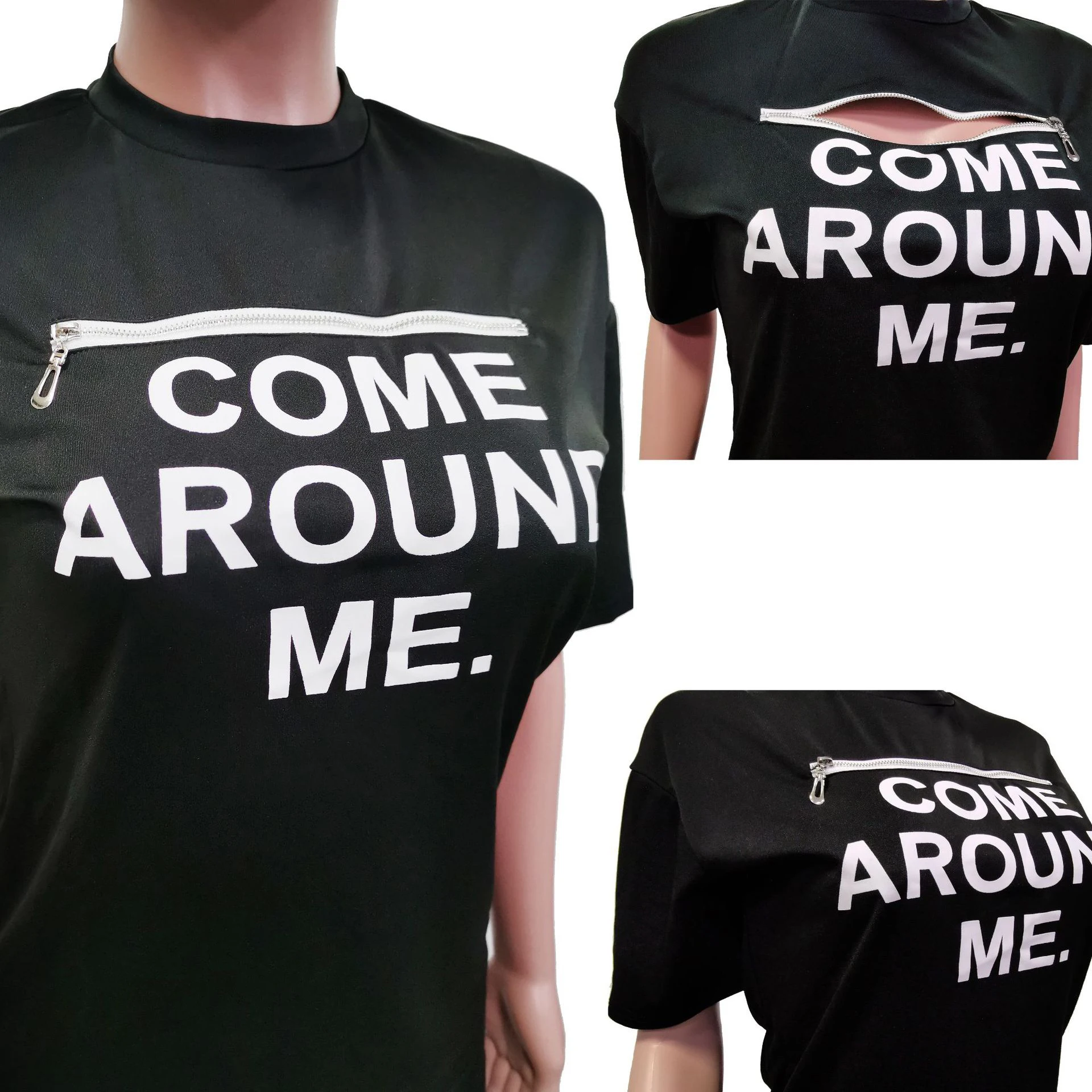 

Casual Women Suit Front Zipper Open Up Letter Print Crop Top + Pants Sportwear Sweatpants Summer Cloth For Women Plus Size 2xl