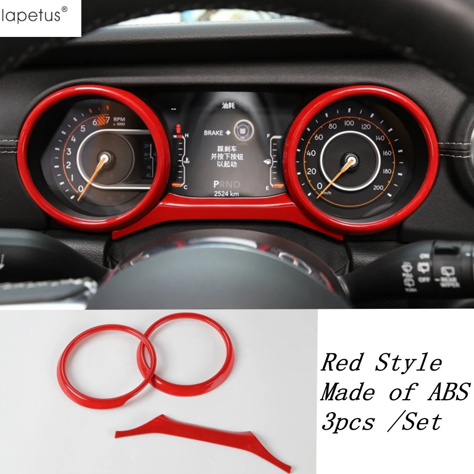 

Lapetus Interior Refit Kit For Jeep Wrangler JL 2018 2019 2020 Air AC / Speaker Audio / Center Console Dashboard Cover Trim