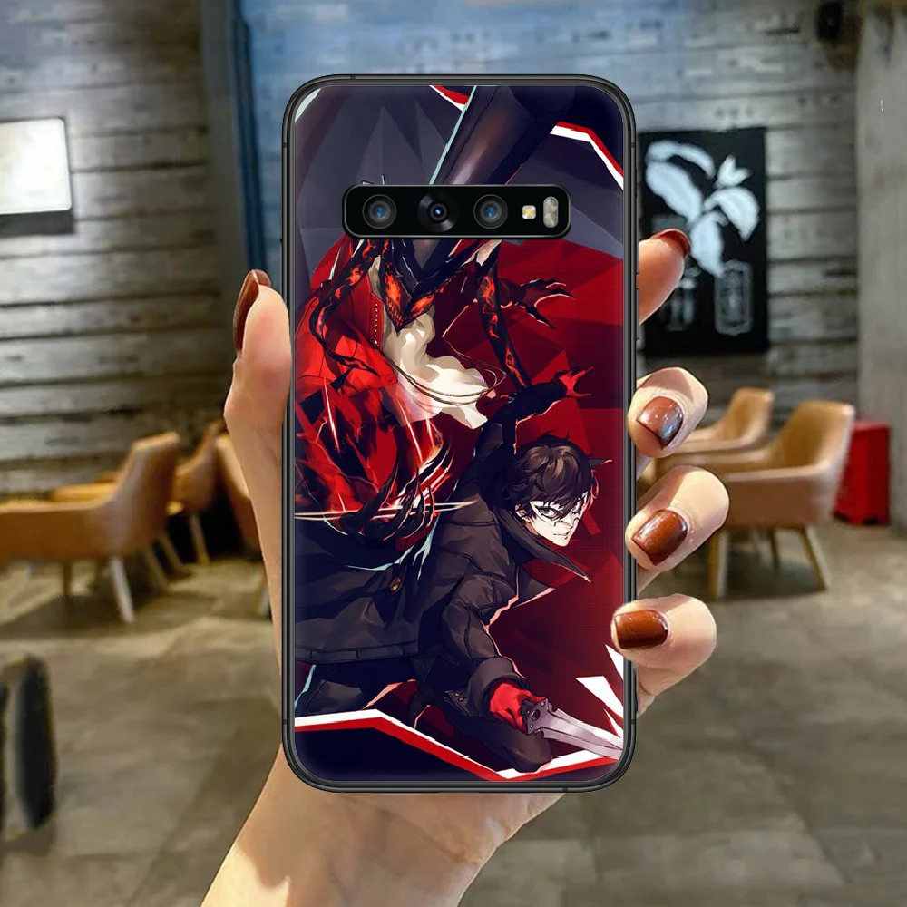 

Persona 5 Phone Case Cover For For SamSung Galaxy S Note 7 8 9 10 20 Uitra Plus E Lite Black black Bumper Fashion Etui Trend