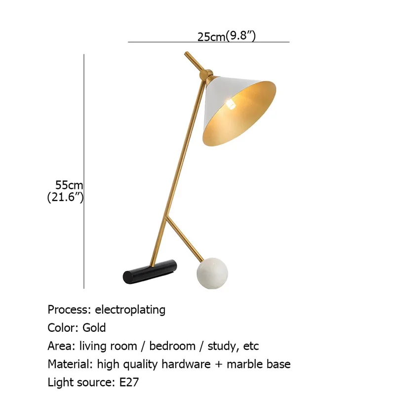 

FAIRY Modern Table Lamp Design E27 Reading White Desk Light Home Bedside LED Eye Protection For Children Bedroom Study Office