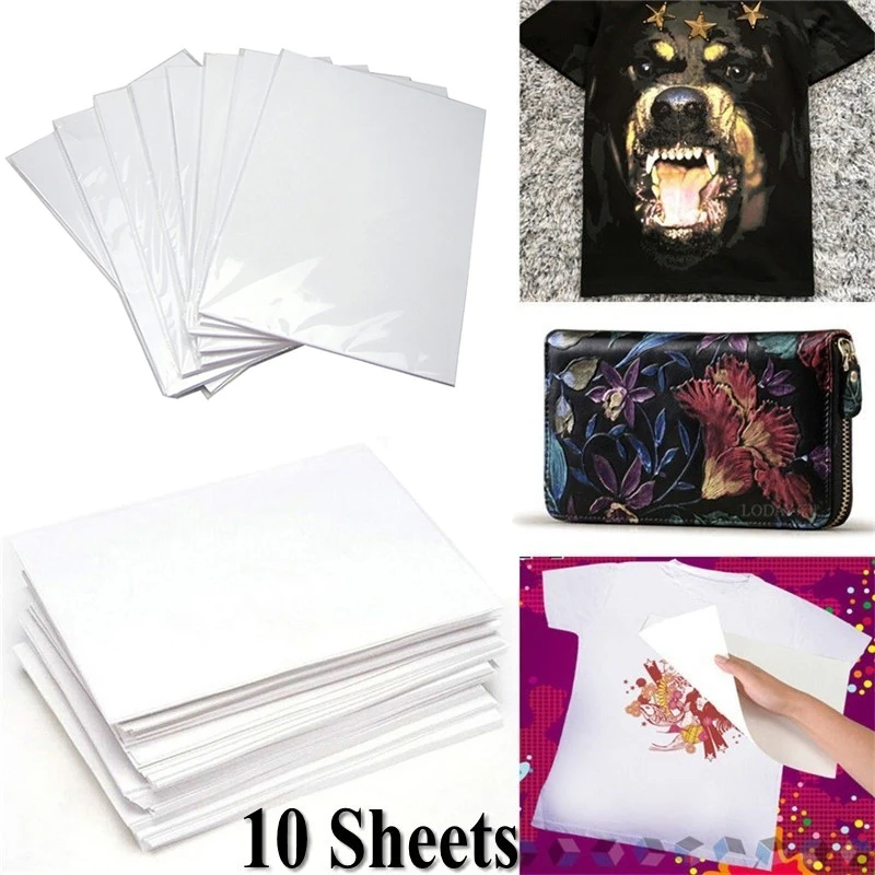 Лидер продаж 10 шт. тканевая переводная бумага для футболки светильник цветная