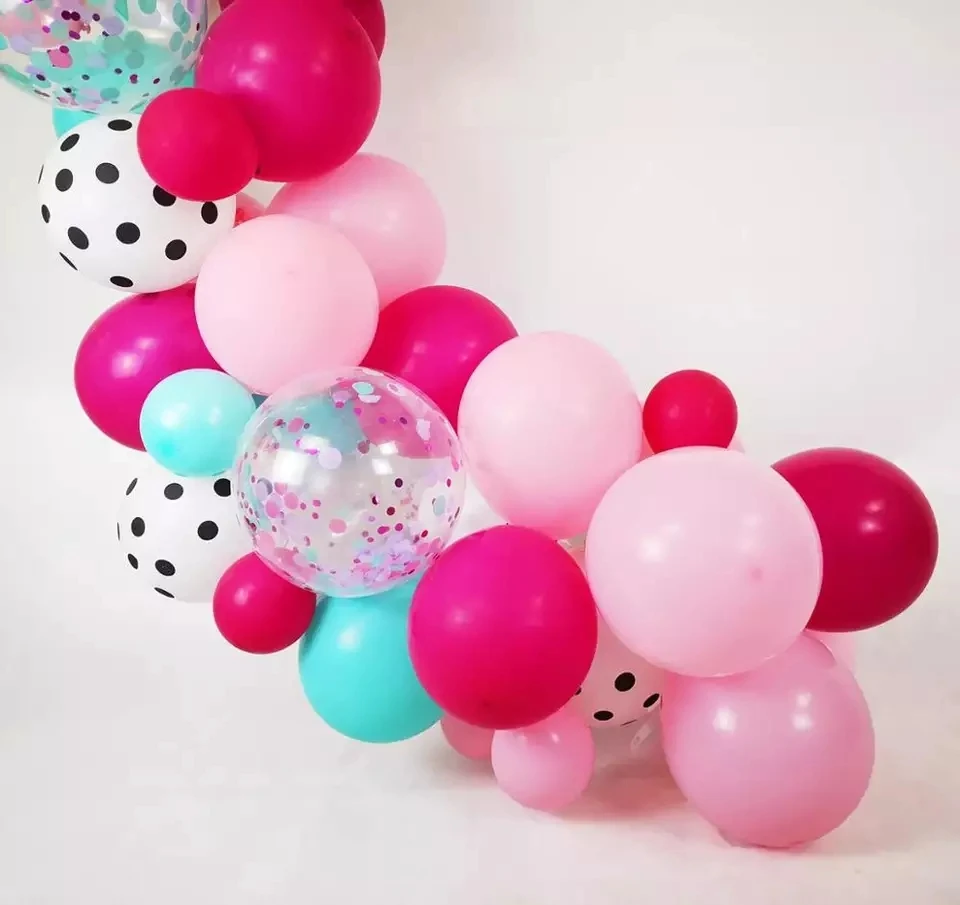 128 шт. детский праздничный фон в горошек | Дом и сад