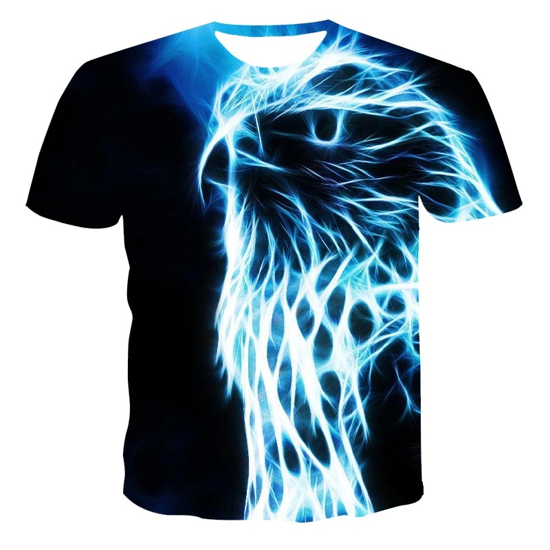 

2021 new 3D printing young men and women animal T-shirt Harajuku casual T-shirt men and women top short sleeve T-shirt XXS-6XL