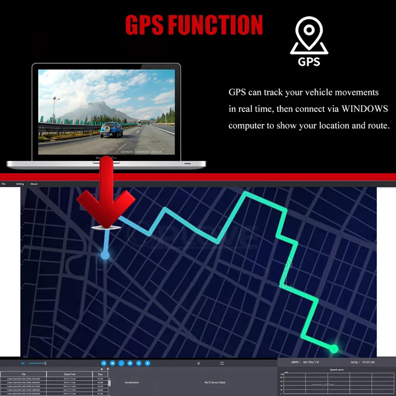 QPLOVE 4K Автомобильный видеорегистратор HD 2160P gps видеорегистратор двойная подвижная камера и сенсор sony с беспроводной Wi-Fi супер ночного видения авто рекордер