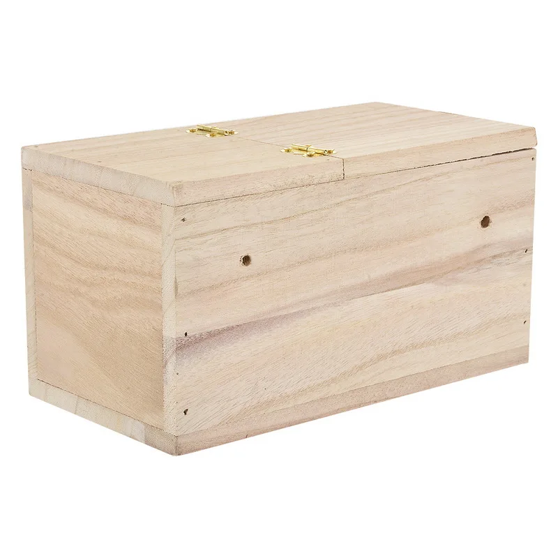 Дом Сад деревянный ящик DIY Натуральное деревянное Птичье гнездо птица попугай