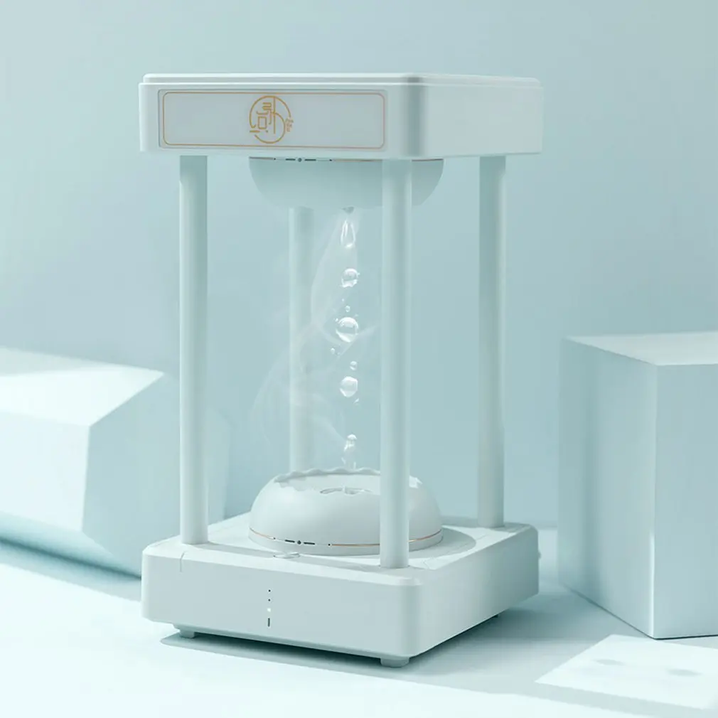 Kaufen Magie Regenbogen Wolke Anti Schwerkraft Schwebenden Wasser Tropfen Zeit Sanduhr Brunnen Hydra Lampe