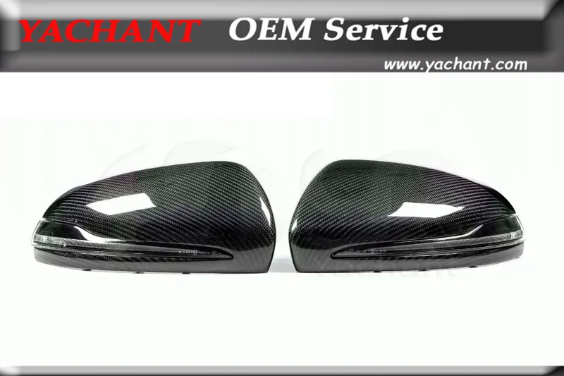 Carbon Mirror Cover Housing Replace For 15-16 W205 C Class /16-17 W212 C207 Facelift E /14-16 W222 S/ 16-17 X253 GLC &amp AMG
