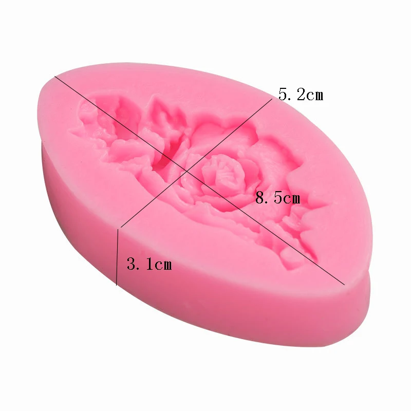 

3D Silicone Soap Mold Heart Love Rose Flower Chocolate Mould Candle Polymer Clay Molds Crafts DIY Forms For Cheap Soap Base Tool