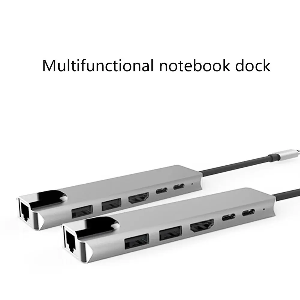 

USB splitter Multi USB C HUB to HUB USB 3.0 HDMI-compatible 4K /SD/TF Card Reader /RJ45 Adapter for MacBook Pro type c