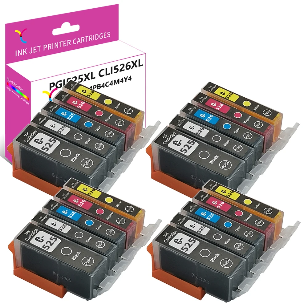 

YC Compatible for Canon PGI-525XL for Canon CLI-526XL MX715 MX885 MX895 MG5150 MG5250 MG5350 MG6150 MG6250 MG8220 MG8200 iP4850