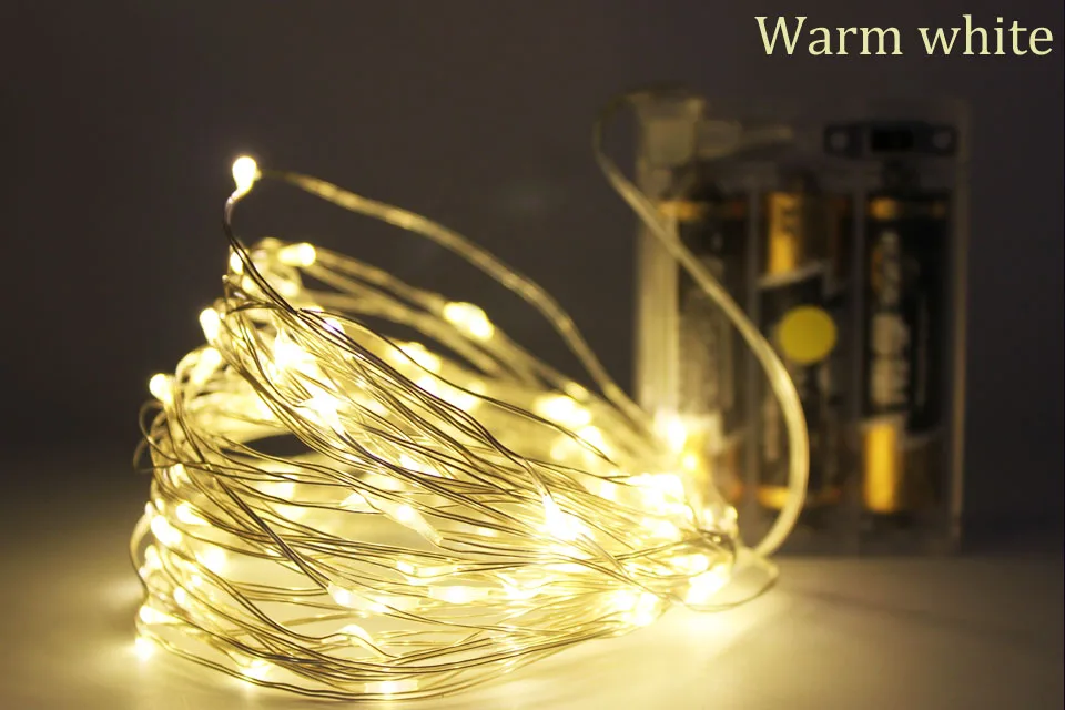 Красочные сказочные огни DIY ночник 5/10 м светодиодный медный провод украшение на стену в виде дерева украшение свадебные праздничные вечерние светящиеся