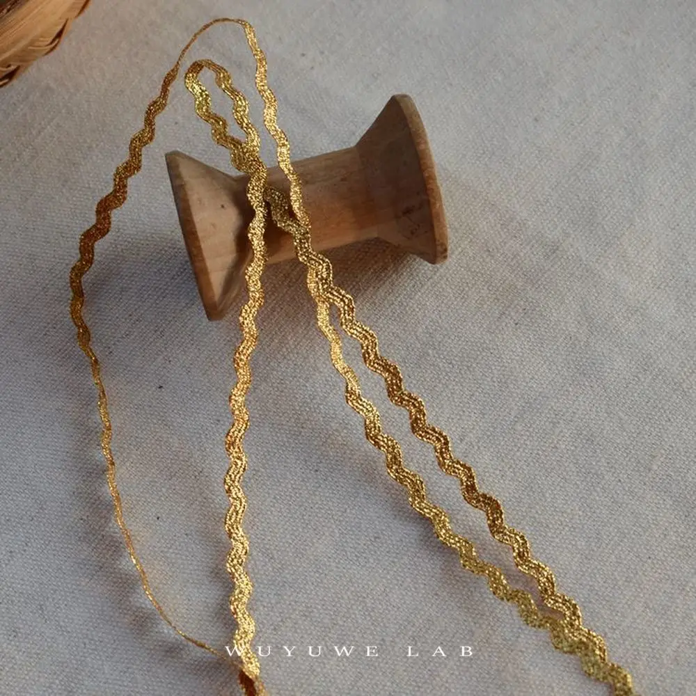 5 ярдов серебристая золотистая кружевная Обрезка сделай сам свадебная