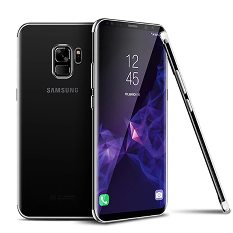 Silver Чехол с покрытием 3 в 1 для samsung S9 чехол для samsung Galaxy S8 Plus S10 Lite мягкий чехол из ТПУ для samsung S6 S7 Edge S5 Note 5 8 9 - Цвет: Silver