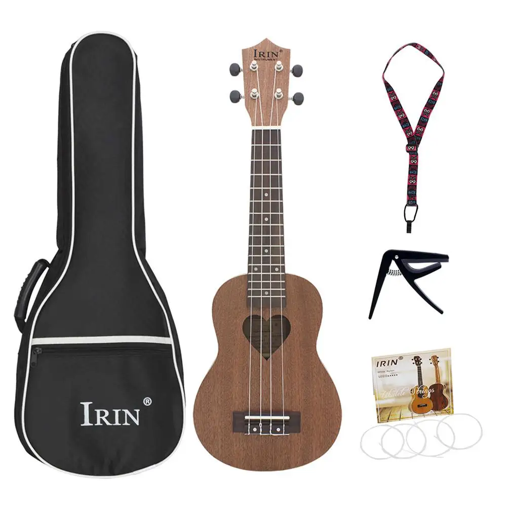 IRIN 21 дюйм гавайская маленькая гитара Sapele Ukulele 4-струнная гитара-укулеле в форме