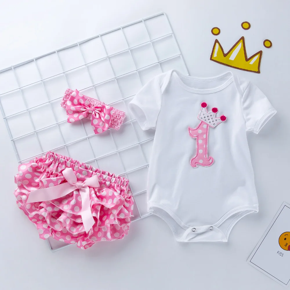 Комбинезон детский в горошек с повязкой на голову летняя Стильная хлопковая