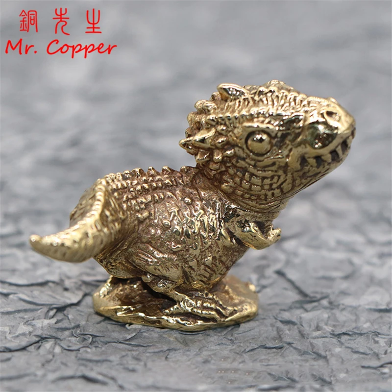 Медная аницент статуя тираннозавра Рекс украшение для автомобиля аксессуары