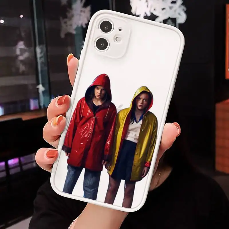 

cosas gratis Stranger things Phone Cases Matte transparent For White iPhone 12 Mini 11 Pro XR XS Max 7 8 Plus X Back Cover