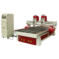 double working spindles akm1325 woodworking machine for engraving wood with mach3 controller cnc router